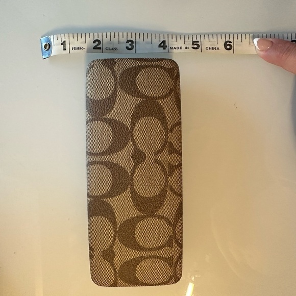Coach Signature Tan Eyewear Monogram Case - Picture 4 of 11